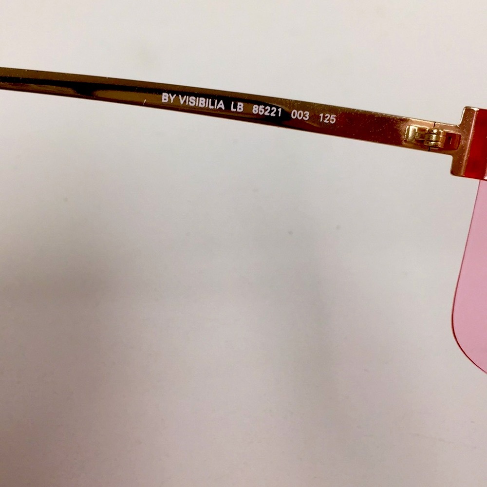Laura Biagiotti Rare Vintage Pink Gold Sunglasses Made in Italy 🇮🇹 - Picture 4 of 6